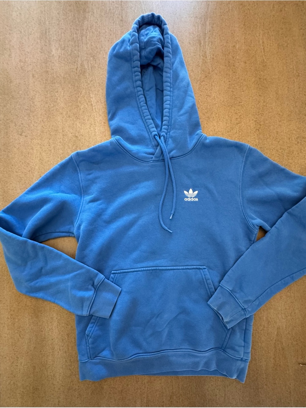 adidas Men’s Royal Blue Trefoil Crewneck Hoodie